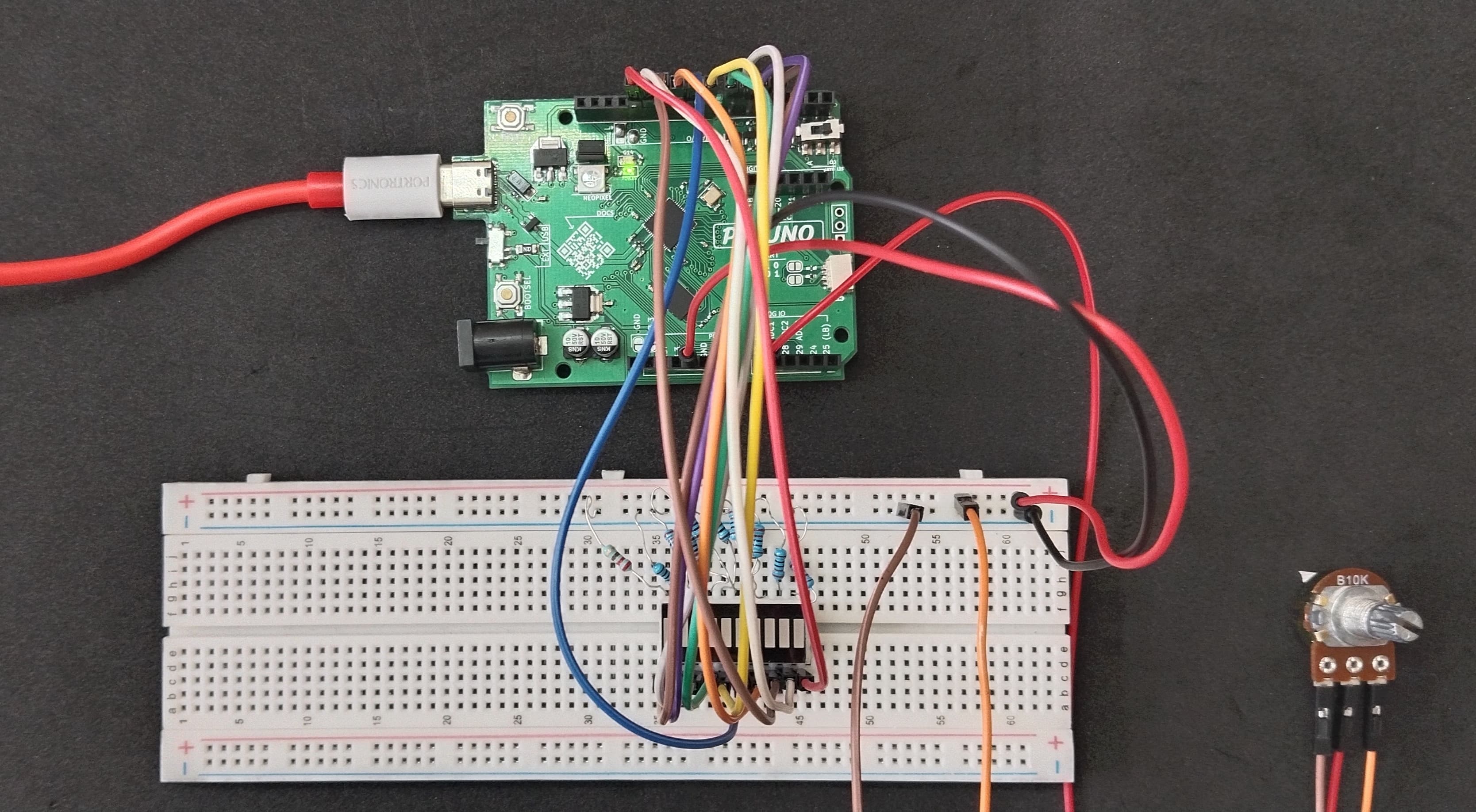 LED Bar Graph Controlled By Potentiometer