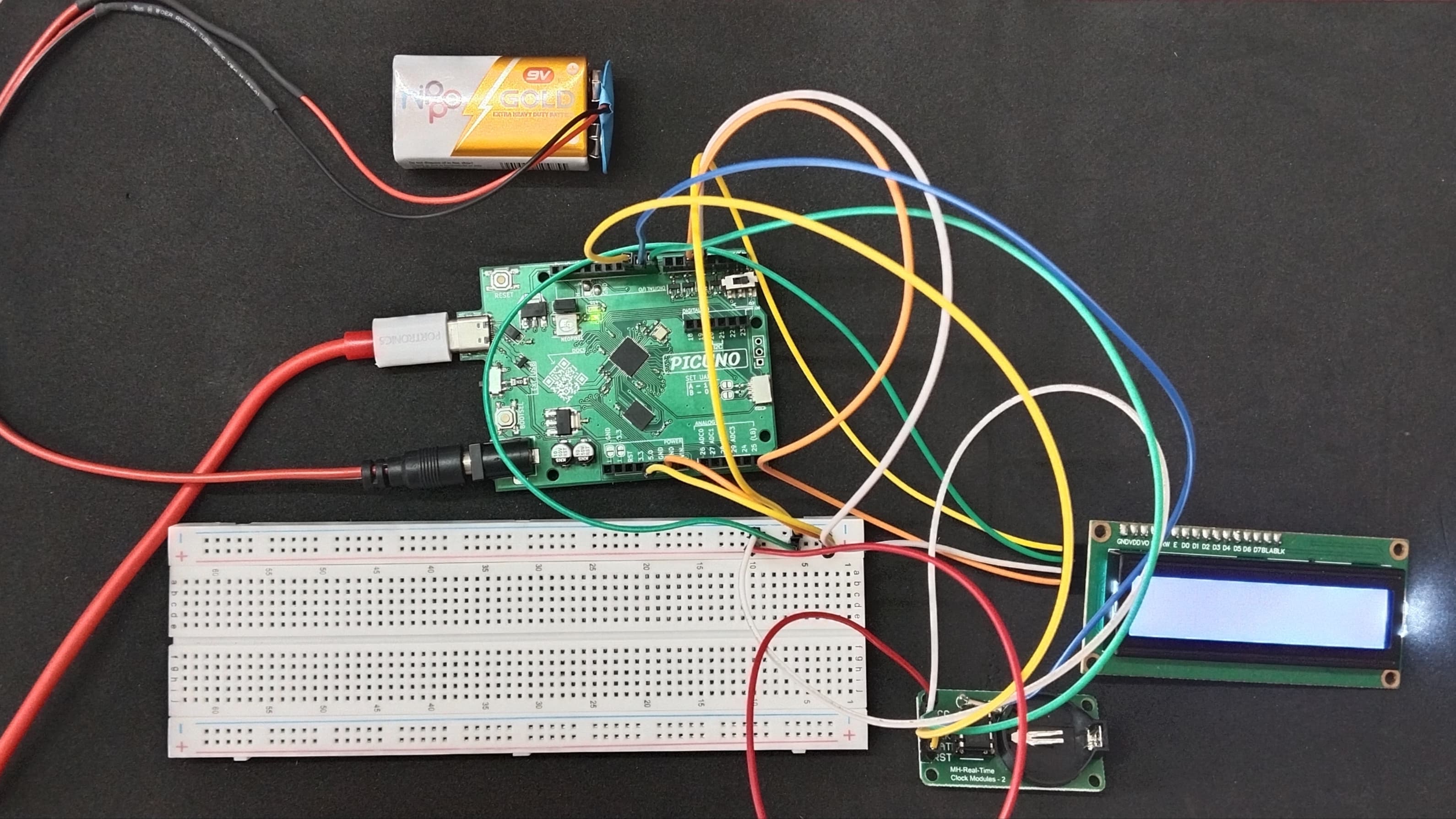 Real-Time Clock With I2C LCD Display