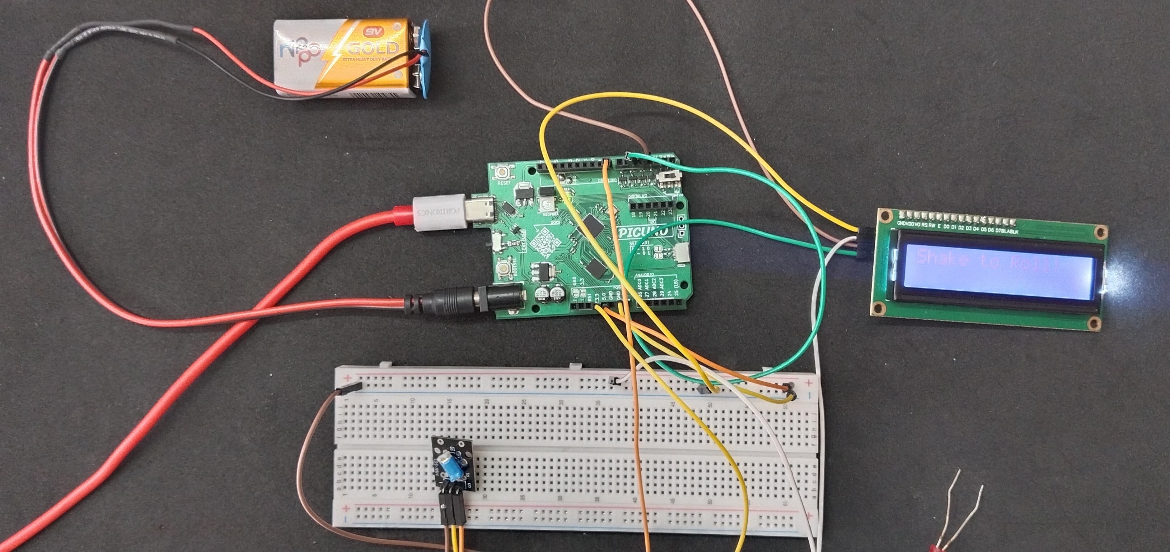 Digital Die With LCD Display
