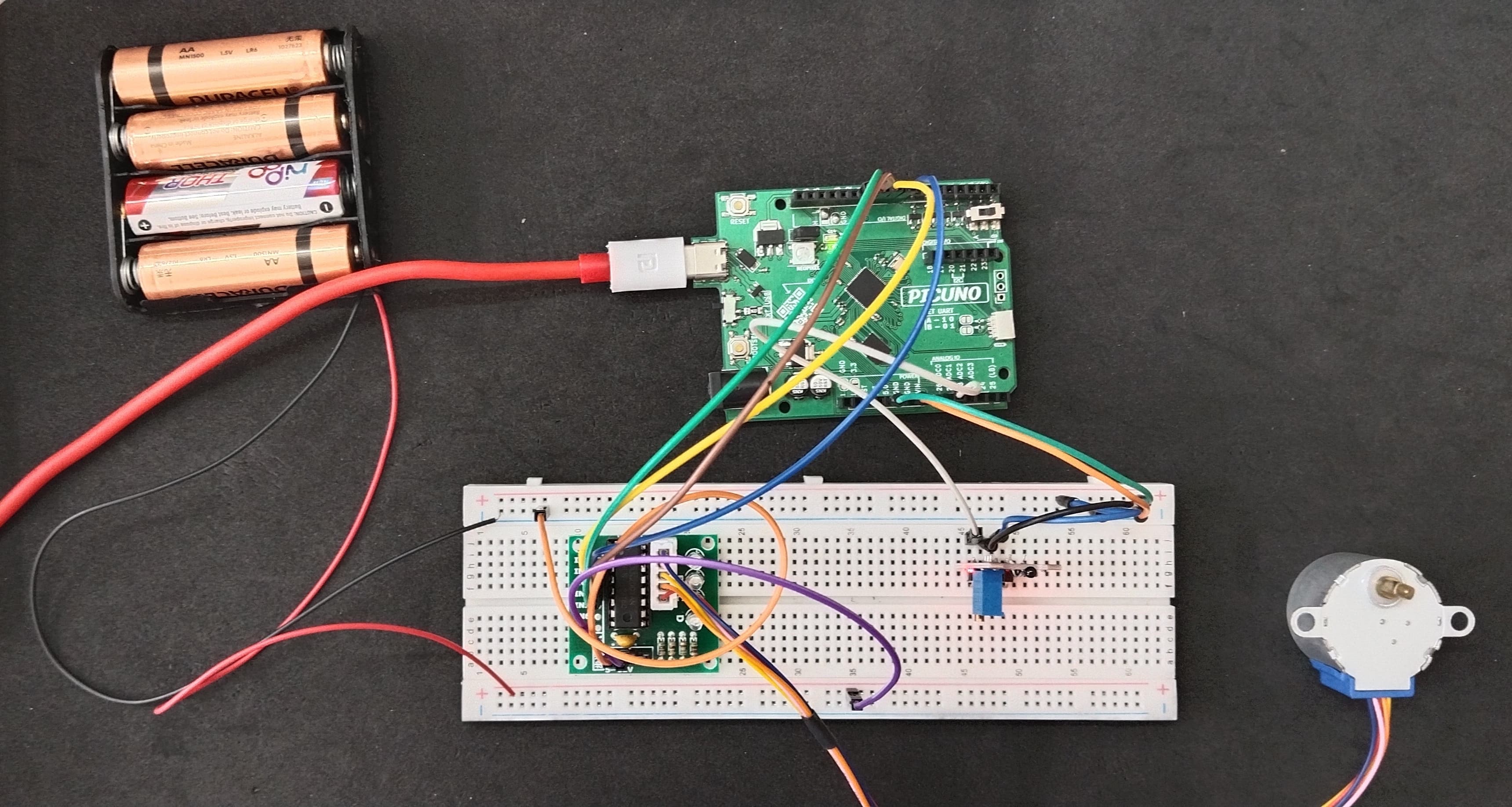 Automated Thermostat With Stepper Motor (Fan)