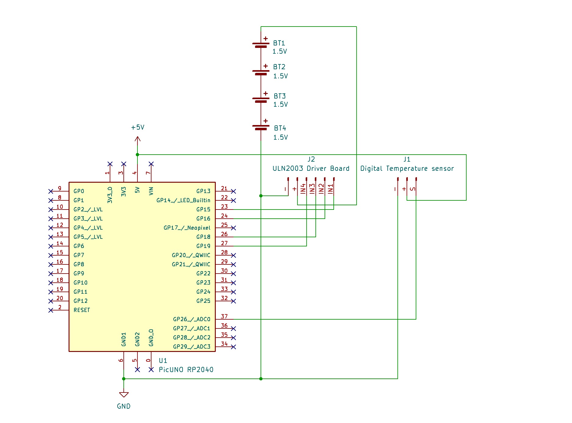 Automated Thermostat With Stepper Motor (Fan)